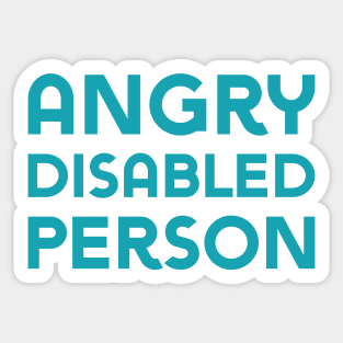 Angry Disabled Person (Sans) Sticker